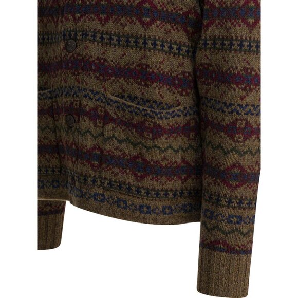 Rrl By Ralph Lauren Wool Cardigan Tag Size L Men - Picture 4 of 4